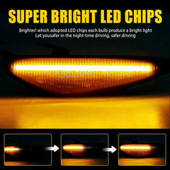 6x For 2016-22 Mazda MX-5 Miata MX5 LED Front Rear Side Marker Lights Smoked EOA 6B93BC-57