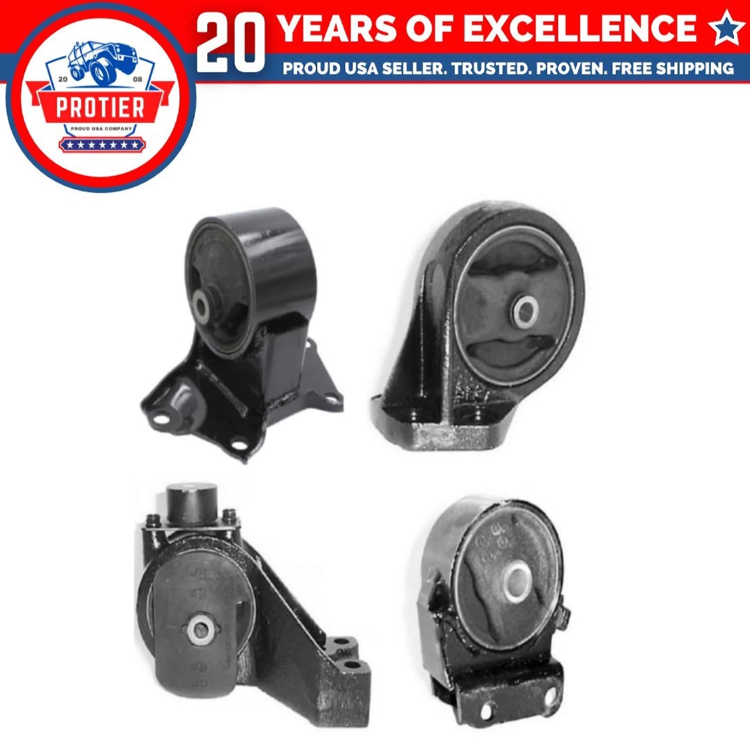 02-05 Hyundai Sonata 2.7L Engine Motor & Trans Mount Set for 4PCS for Auto 6B93BC-57