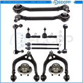 12Pcs Front Control Arm Ball Joint Tie Rod Sway Bar For 2005-2010 Chrysler 300