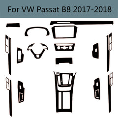 Interior Center Console Carbon Fiber Molding Sticker Decals For VW Passat B8