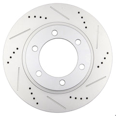 Front Drilled Brake Rotors Black Pair 2 for Toyota Tacoma FJ Cruiser 4Runner V6 6B93BC-57