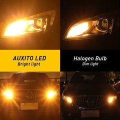 2x AUXITO Amber 7443/7440 LED Front Turn Signal Light Bulbs Canbus Error Free EA AUXITO