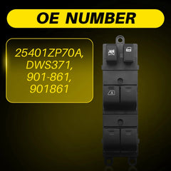Power Window Switch Front Left Driver 25401ZP70A For 2007-2019 Nissan Frontier A 6B93BC-57