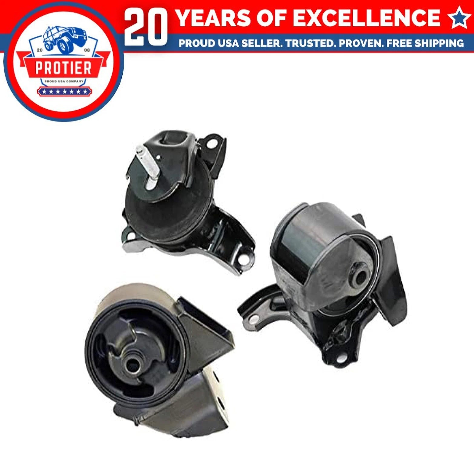 Fits 2005-2010 Hyundai Tucson/Kia Sportage 2.7L Frt Rt Rear Motor &Trans Mount 6B93BC-57