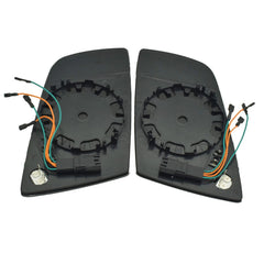 Left Right 4 Pin Door Mirror Glass W/ Connector Heated For BMW E60 E61 E63 E64 6B93BC-57