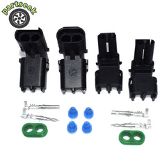 2 Set of 12 14 16 18 Gauge 2 Pin Position Terminal Weather Pack Connector Kit 6B93BC-57