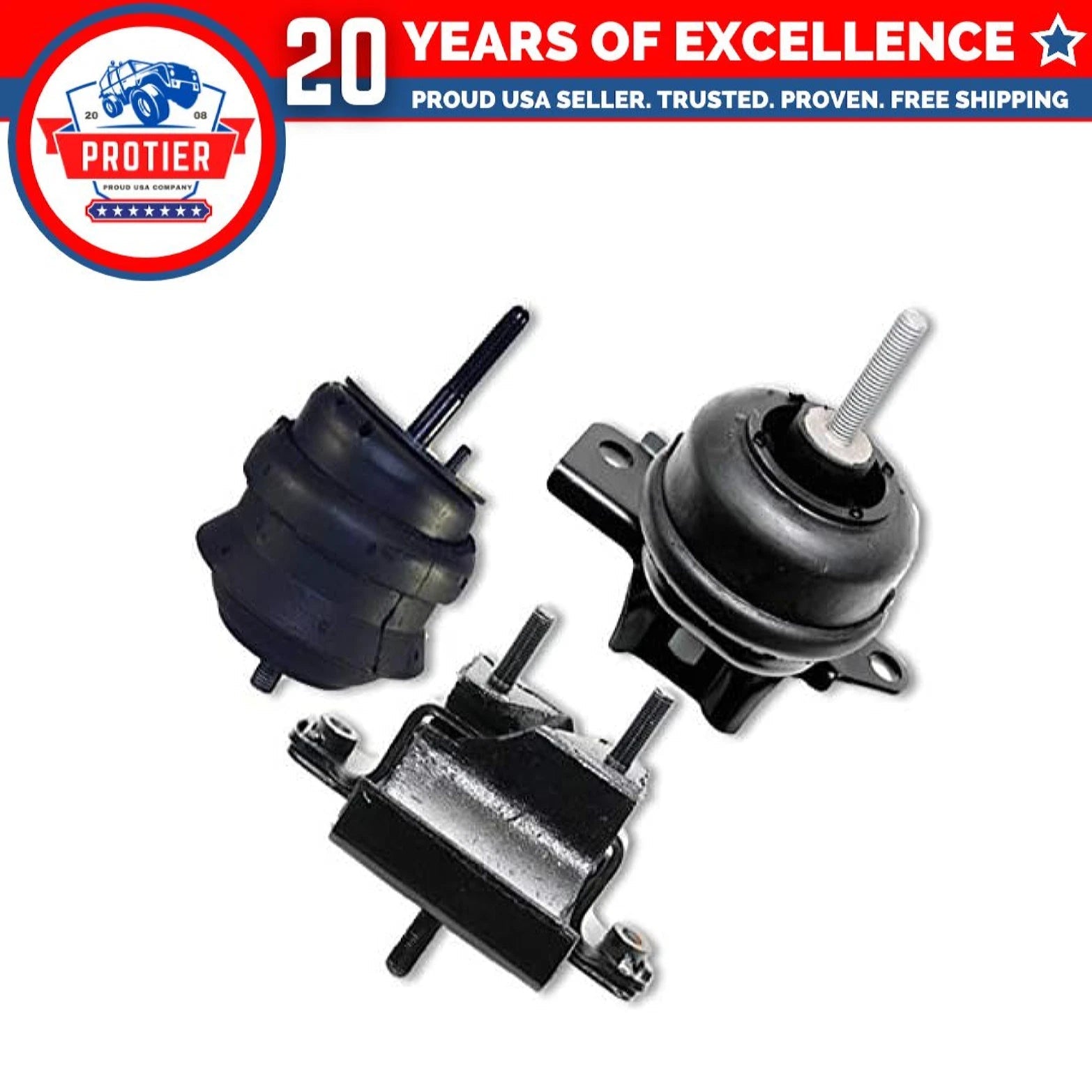 Fits 1998-2004 Cadillac Seville 4.6L Engine Motor & Right Trans Mount Set 3pcs 6B93BC-57