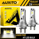 2x H7 LED Headlight Bulb Kit High Low Beam 40000LM Super Bright 6500K White USEA 6B93BC-57