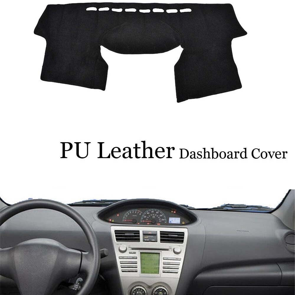 Dashboard Console Cover PU Leather Protector Sunshield Pad Fit For Toyota Yaris 6B93BC-57