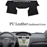 Dashboard Console Cover PU Leather Protector Sunshield Pad Fit For Toyota Yaris 6B93BC-57