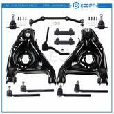 12x Front Suspension Kit Control Arms Tie Rods Center Link Fits Chevy Blazer 2WD 6B93BC-57
