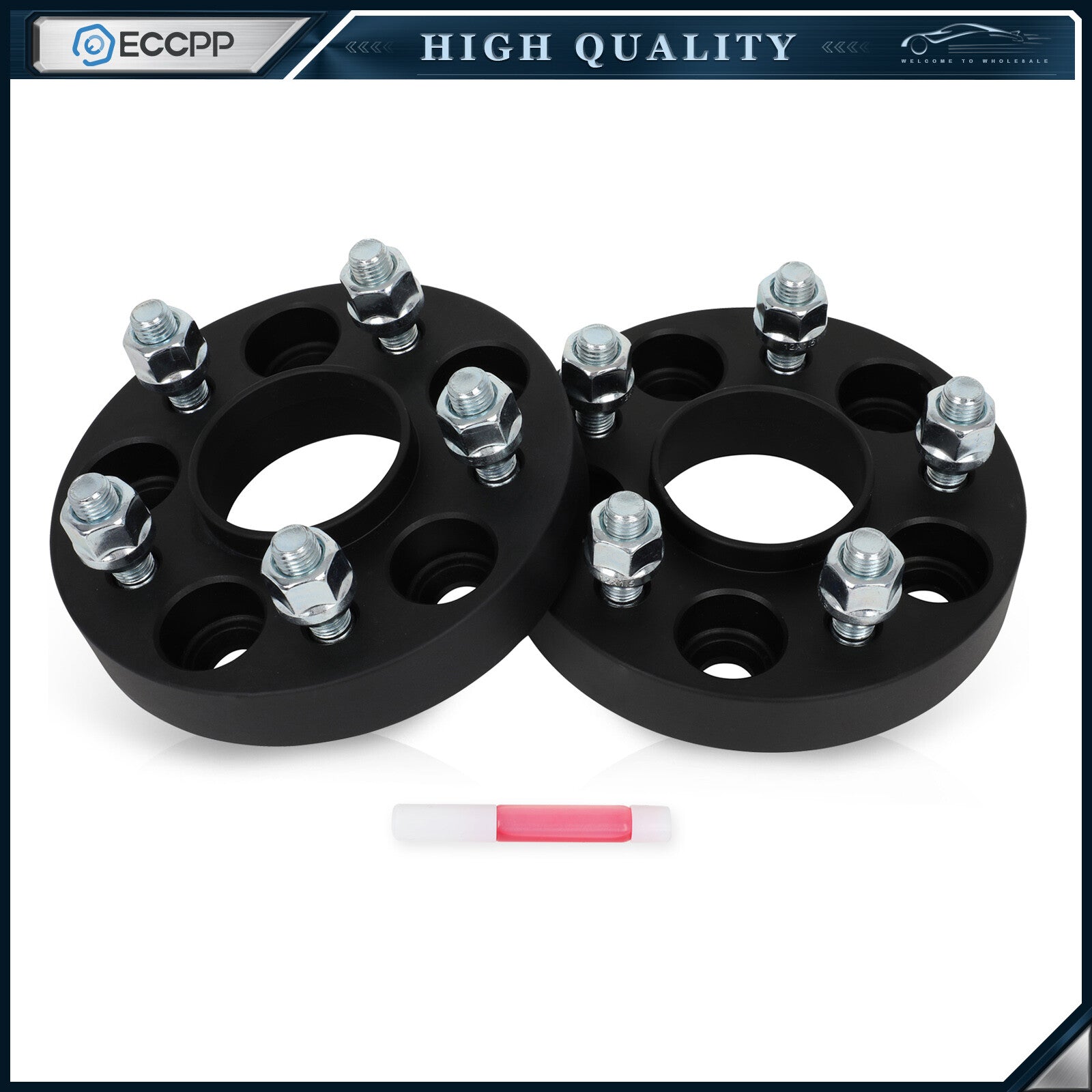 2 Pcs 1" 5x108 Hub Centric Wheel Spacers For Ford Escape Focus Transit Connect 6B93BC-57