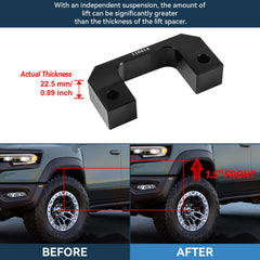 1.5" Front and Rear Leveling Lift Kit For Chevy Tahoe GMC Yukon 6 Lug 2007-2019 6B93BC-57