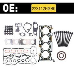 Engine Cylinder Head Gasket Set with Bolt For 2015-2020 Hyundai Kia 2.4L L4 DOHC 6B93BC-57
