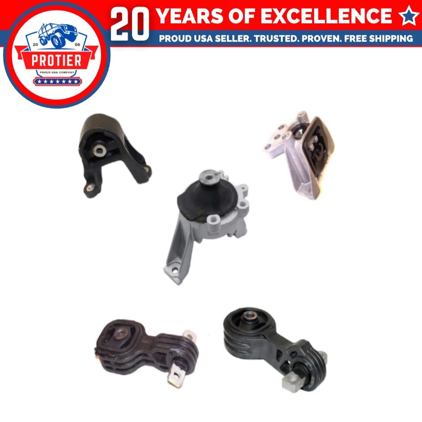 Engine Motor & Trans. Mount Set for 2007-2011 Honda CR-V 2.4L Auto Transmission 6B93BC-57