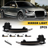 For Audi A4 A5 B8.5 11-16 LED Side Mirror Dynamic Turn Signal Light Smoke Amber 6B93BC-57