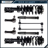 For Chevy Cobalt HHR 06-10 Full Struts Shocks Outer Tie Rod Sway Bar Link Kit 6B93BC-57