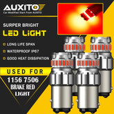 4X AUXITO 1157 2057 2357 BAY15D LED Brake Tail Parking Light Bulbs Red 2F EOA AUXITO