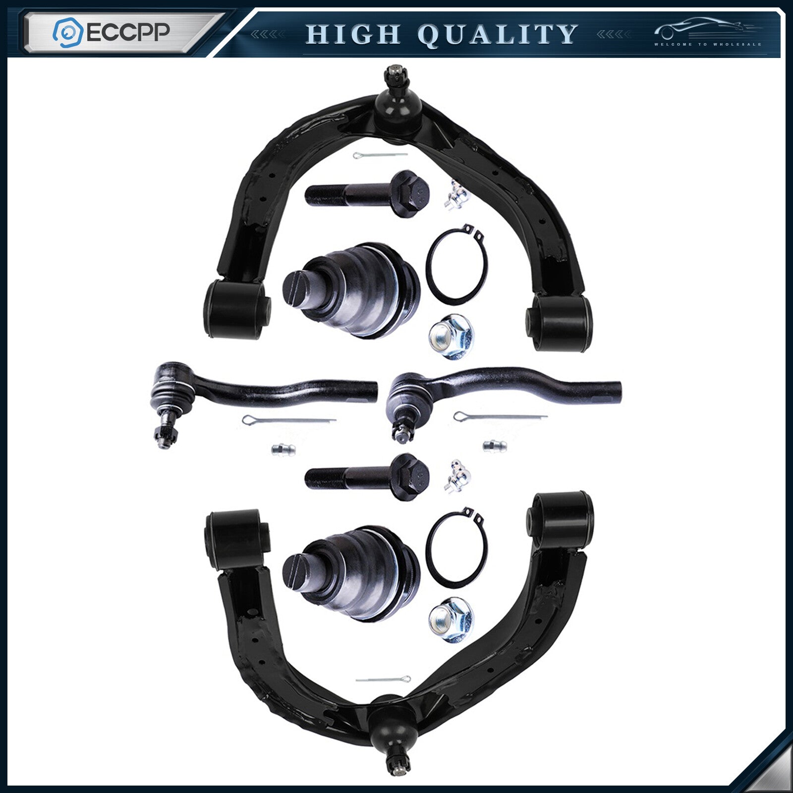 Front Tie Rod End Control Arm Ball Joint For 04-13 INFINITI QX56 Nissan TITAN 6B93BC-57