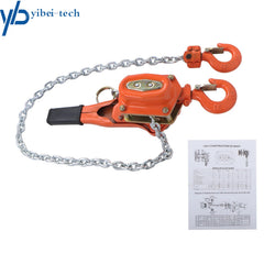 3/4 Ton 1650lbs Capacity Manual Lever Chain Hoist 5FT/1.5m G80 Chain 6B93BC-57