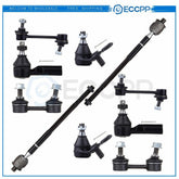 1993-2002 For Toyota For Corolla 10x Front + Rear Sway Bars Ball Joints Tie Rods 6B93BC-57