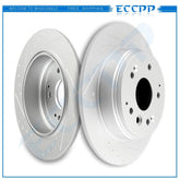 Rear Brake Rotors Slotted For ACURA TL 2004 - 2008 HONDA ELEMENT 2003 - 2011 6B93BC-57