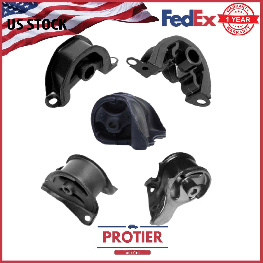 Motor & Trans Mount 5Pcs Set Fits 92 - 95 Honda Civic 1.5L for Auto Trans 6B93BC-57
