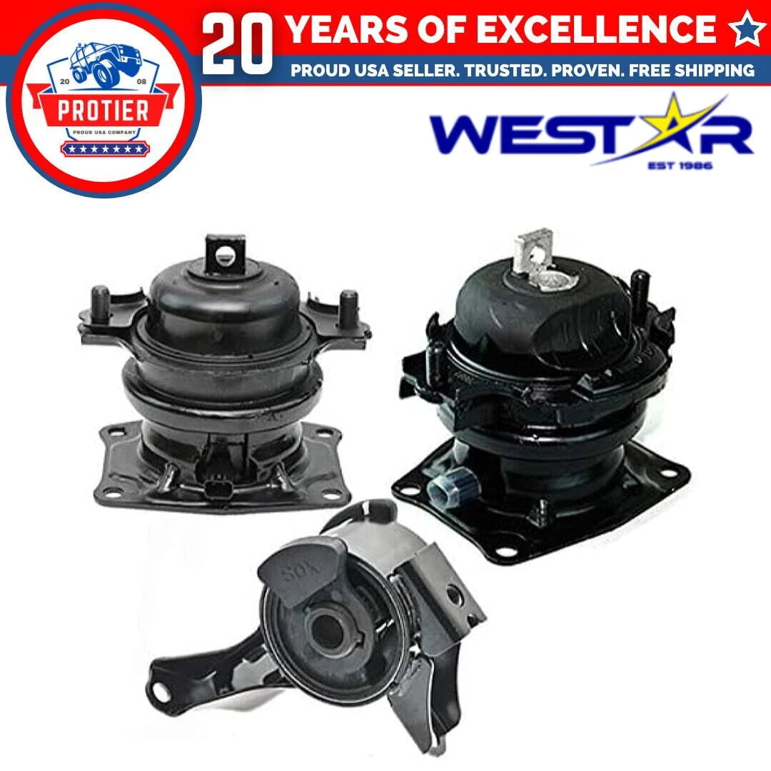 Fits 2006-2008 Honda Pilot 3.5L 2WD Engine Motor Mount Set 3pcs 6B93BC-57