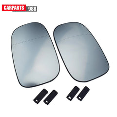 Pair LH RH Mirror Glass Heated with Backing Plate for Volvo C30 C70 S40 S60 S80 6B93BC-57
