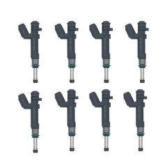 Set of 8 Pcs Fuel Injector 16600-1KT0A For Nissan Versa Note 1.6L 2014 2015 2016