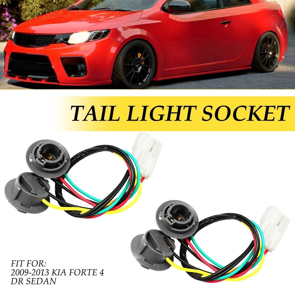 2X For 2009-2013 Kia Forte Taillight Tail Light Lamp Socket Harness 92440-1M200 6B93BC-57