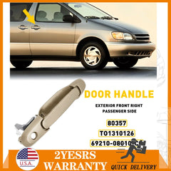 Door Handle Exterior Front Right Passenger For Side 98-03 Toyota Sienna Beige EA 6B93BC-57