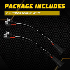 Conversion Wire H11 to H1 Two Harness Fog Light Bulb Adapter Socket Lamp Replac 6B93BC-57