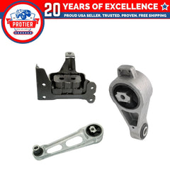 Motor & Trans Mount 3PCS Set Fit 2003-2008 Chrysler PT Cruiser 2.4L Turbo Auto 6B93BC-57