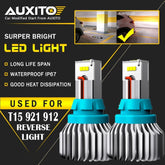 2X AUXITO T15 921 912 LED Back Up Reverse Light Bulb Super White Canbus CSP EOA AUXITO