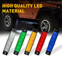 10 Pods LED Rock Underbody Wheel Lights For Jeep Offroad Truck UTV ATV Boat EOA 6B93BC-57