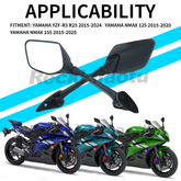 Carbon Motorcycle Rearview Mirror For NMax 125 155 2015 2016 2017 2018 2019 2020