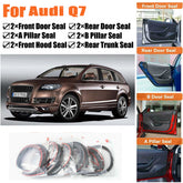 Door Rubber Seal Strips Weather Draft Noise Reduction Kit For Audi Q7