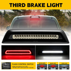 Smoke LED Third 3RD Brake Tail Rear Cargo Light For IP67 2016-2023 Toyota Tacoma 6B93BC-57