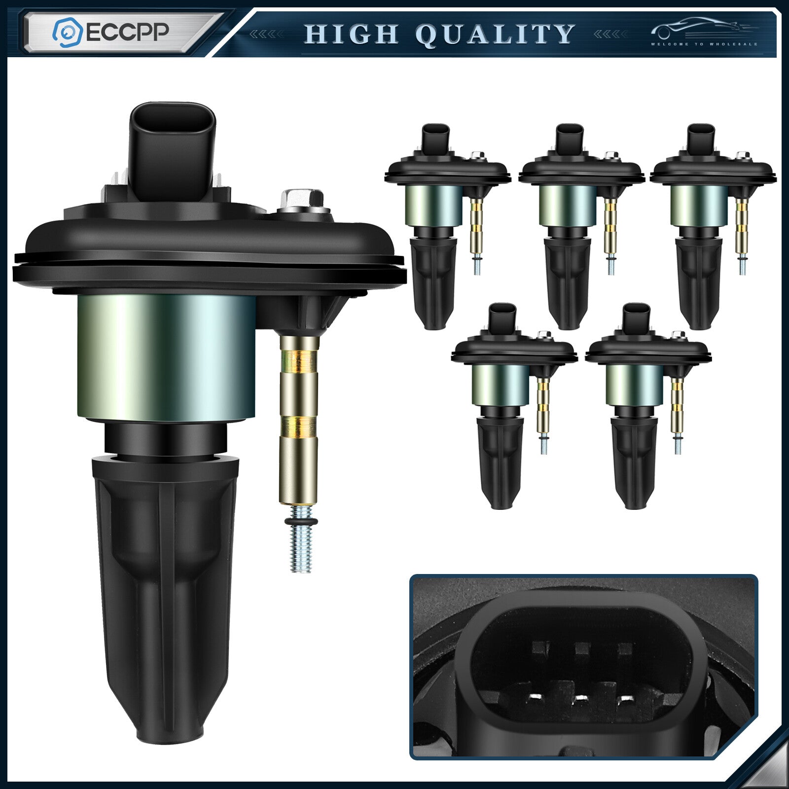 ECCPP 6 For 2002 2003 2004 2005 GMC Envoy 4.2L L6 Ignition Coil UF303 KOEEP