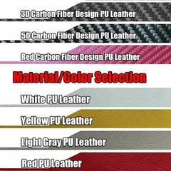 Black Leather Red Thread Steering Wheel Hand Sewing Wrap Cover For Ford Explorer
