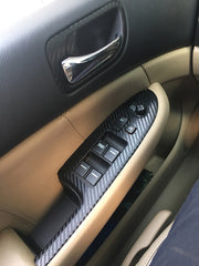 Interior Center Console Carbon Fiber Molding Sticker Decals For Honda Accord 7th