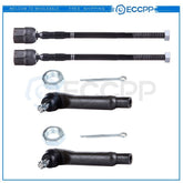 4pc Front Inner Outer Tie Rod End Links Steering Kit For 1989-97 Mercury Cougar 6B93BC-57