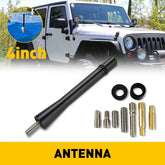 4" Short Black Aluminum Antenna AM/FM Mast for TOYOTA TACOMA 1995-2016 6B93BC-57