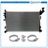 Radiator 13087 with Universal Oil Hose Clamps Kit for 2008-2011 Ford Focus 6B93BC-57