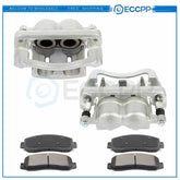 Front Brake Calipers Brake Pads Set 6Pcs For 2005-2011 Ford F-250 Super Duty 6B93BC-57