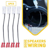 4 Pcs Car 72-6514 Door Speaker Wire Harness Plug Adaptor For Dodge Journey Jeep 6B93BC-57