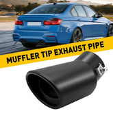 AUXITO Car Auto Black Exhaust Pipe Tail Muffler Tip Throat Tailpipe Auto Parts AUXITO