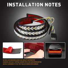 12V LED Tailgate Light Bar Strip Turn Singal Brake Reverse Tail Lamps Warning EA 6B93BC-57