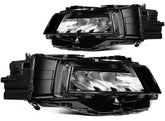 For 2023 2022 2021 Nissan For Rogue Black LED Left+Right Headlights Assembly 6B93BC-57